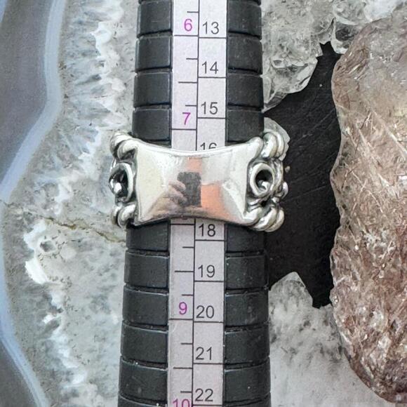 Carolyn Pollack Sterling Silver Swirls & Ropes Decorated Ring Sz 7.75 For Women - Picture 10 of 10